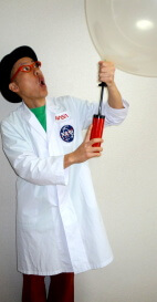 科学マジック　大きな風船画像